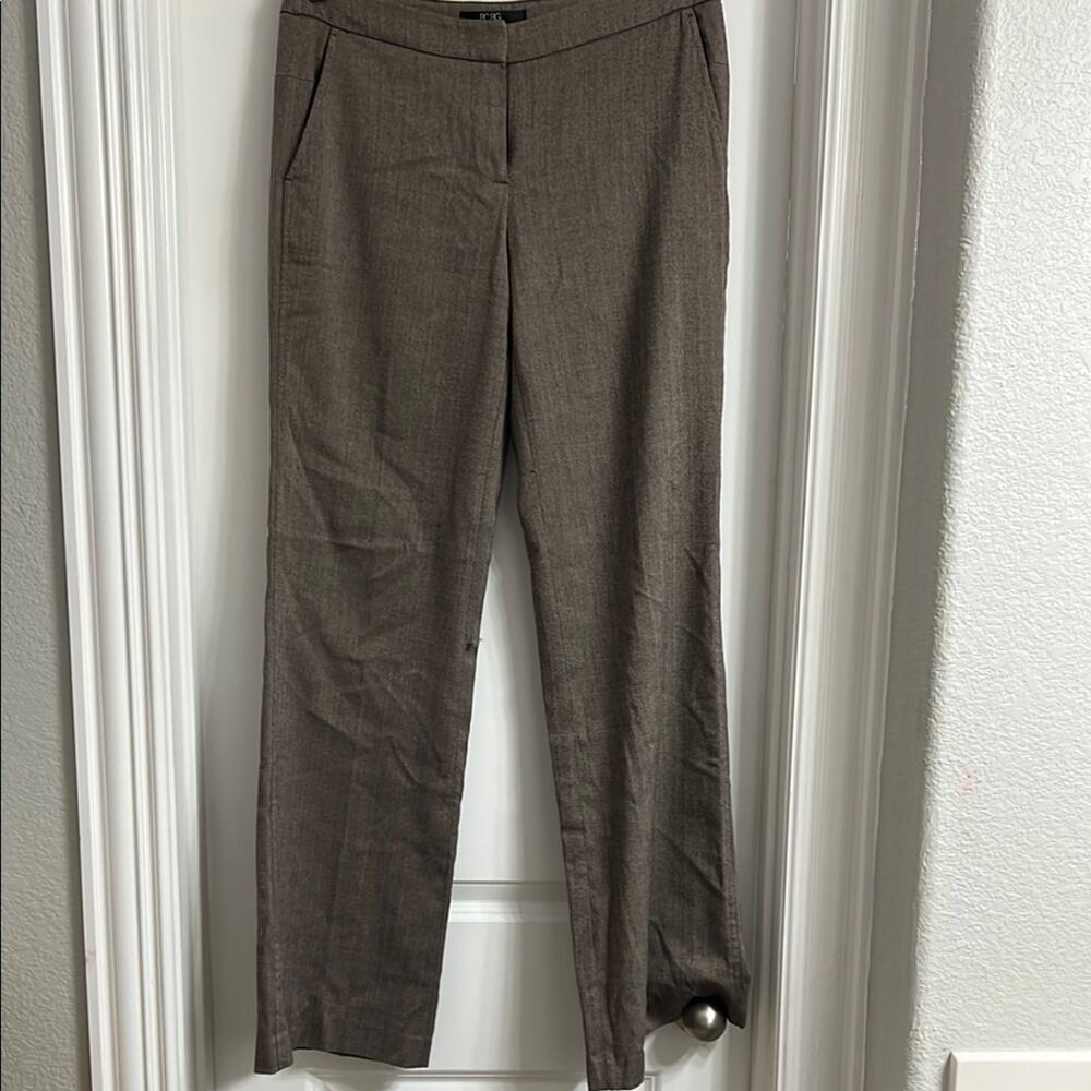BCBG Herringbone Wide-Leg Trousers | Size 6 | Business Casual
